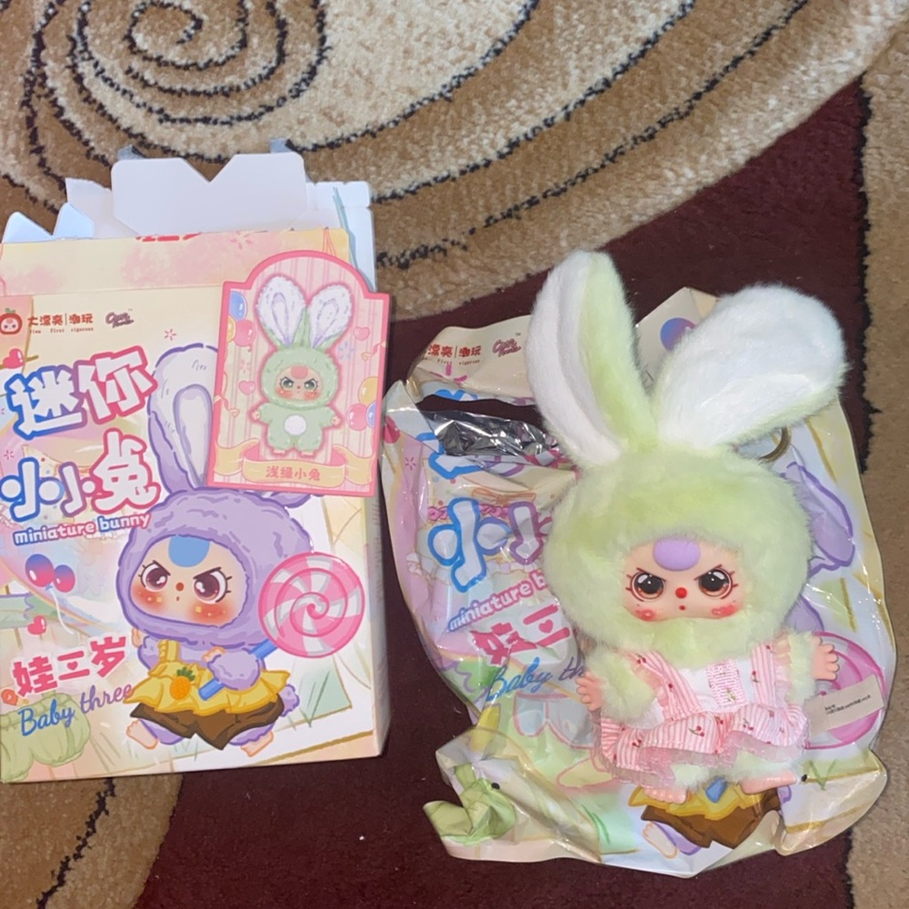 Baby Three Miniature Bunny Series Confirmed Box